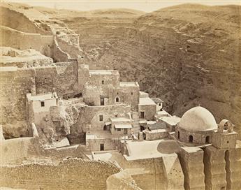 ANTONIO BEATO (1835-1906)/PETER E. BERGHEIM (1813-1895) An album of 27 photographs of Upper Egypt, Nubia, and Palestine, including 21 a